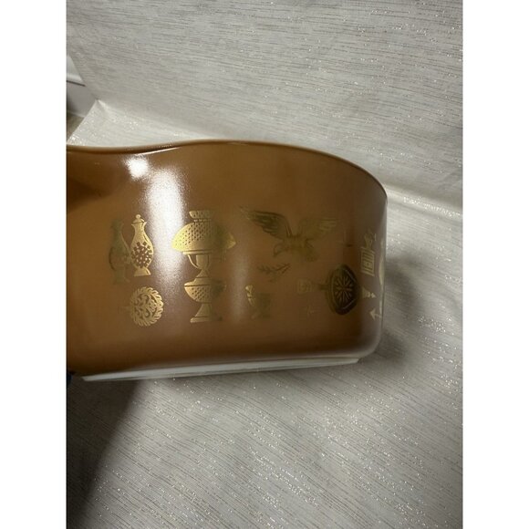 Vintage Pyrex 475-B 2 1/2 Qt Early American White Nesting Round Handles *No Lid* - Picture 10 of 10